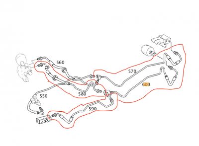 A2159970682 Air suspension / self-levelling suspension, other MERCEDES-BENZ S-CLASS Coupe (C215) (1999-2006)