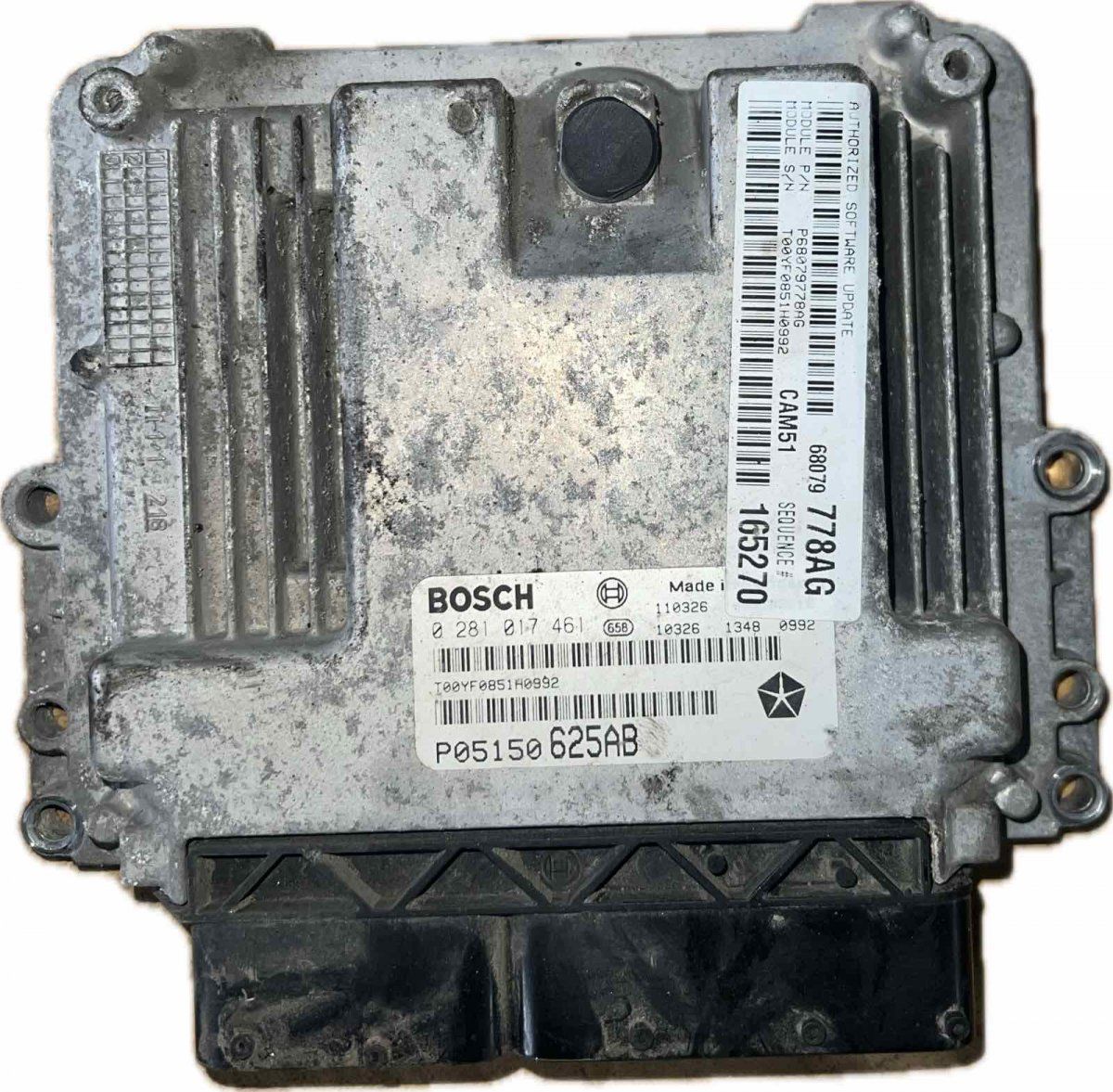 0281017461 05150625AB 5150625AB RL150625AB 5150625AC Engine Control Unit / module (ECU) JEEP GRAND CHEROKEE IV (WK, WK2) (2010-2021)