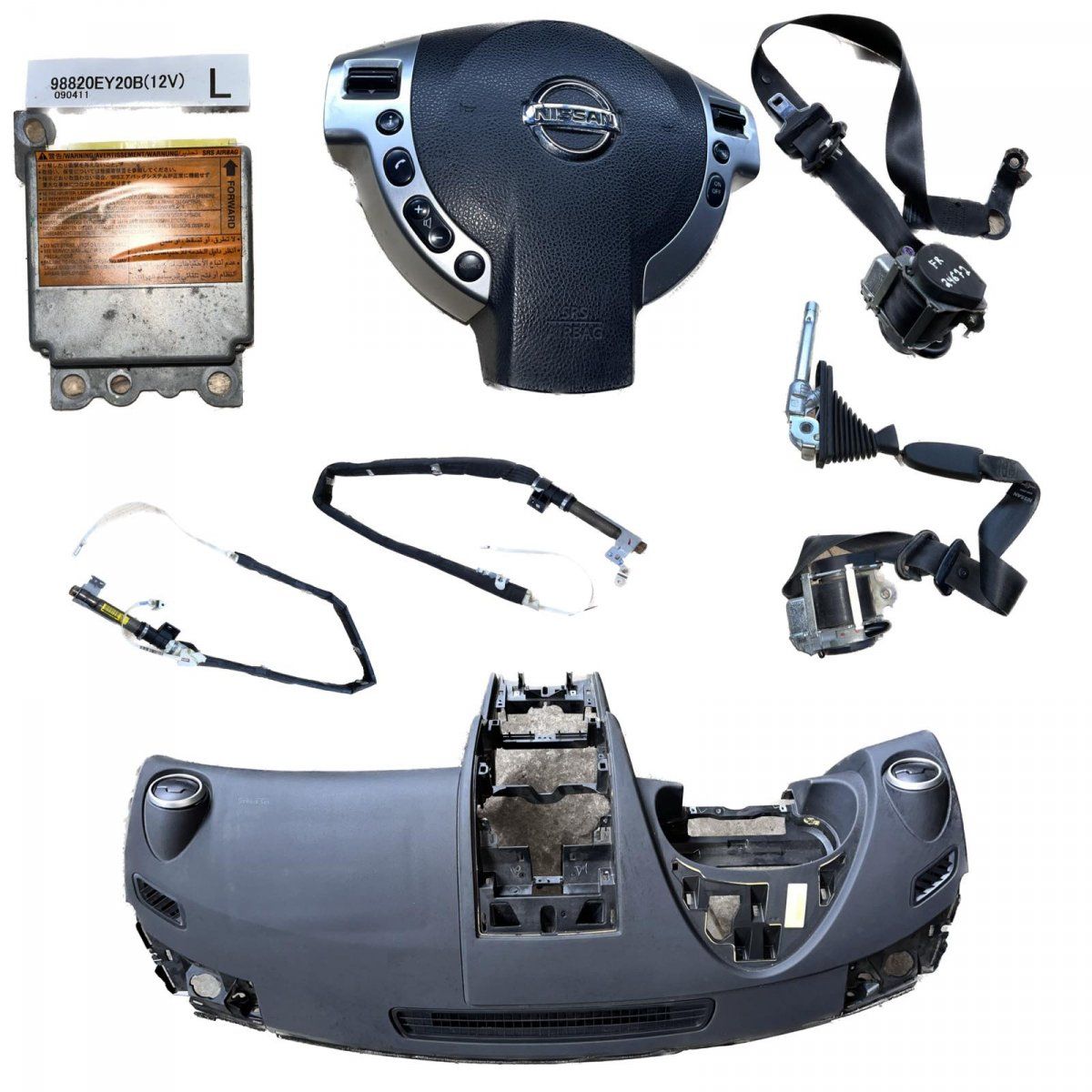 Airbag set NISSAN QASHQAI I (J10) (2007-2013)