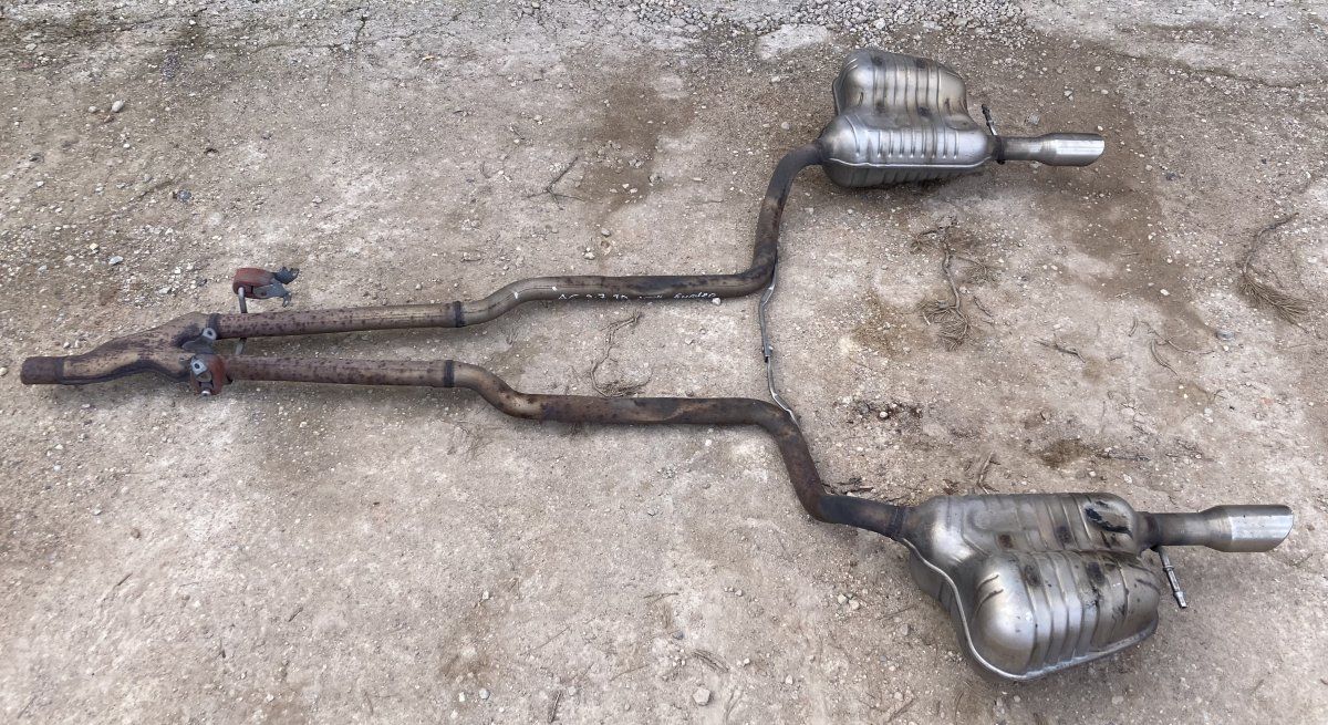 4F0253611AA 4F0253612AA Exhaust rear silencer (muffler) AUDI A6 / A6 ALLROAD (C6, 4F) (2004-2011)