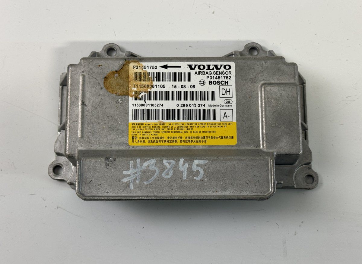 31451752 0285013274 Airbag Control Unit VOLVO XC60 I (2008-2017)