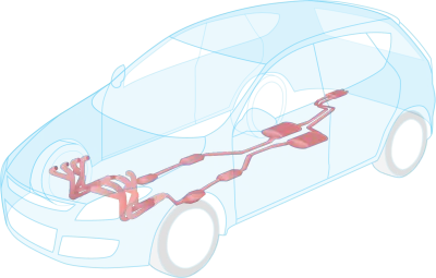 MERCEDES-BENZ / Avgassystem