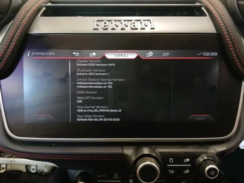 Ferrari GTC4 Lusso T 3.9 V8 F151M Monitor Sat Nav Display Screen 334588-