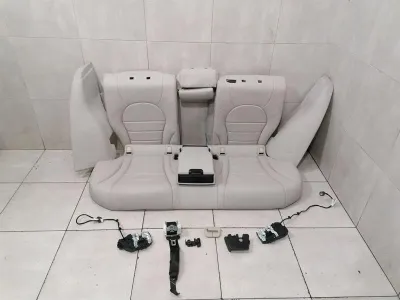 Mercedes C Class W205 Rear Seats Set A2059200761 7M97 Greige Rear Seat Set-