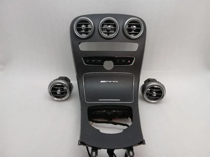 Mercedes C63 AMG W205 Veneer A2056802910 Strip Gray Open Pore Oak Wood 2B35-