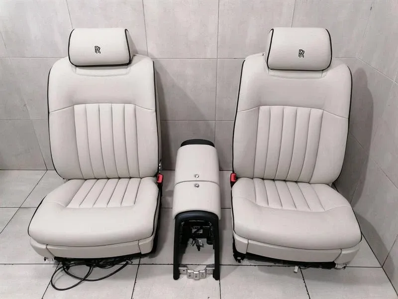 ROLLS ROYCE PHANTOM MK7 VII 7 SEATS CONSOLE SET PHANTOM Seat WHITE LEATHER SET-