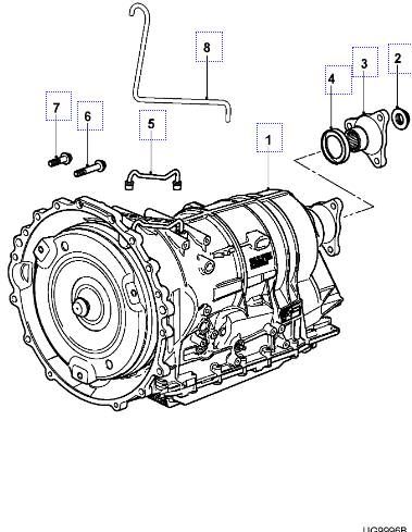 C2D10565E Gearbox JAGUAR XF (X250, CC9) (2008-2015)