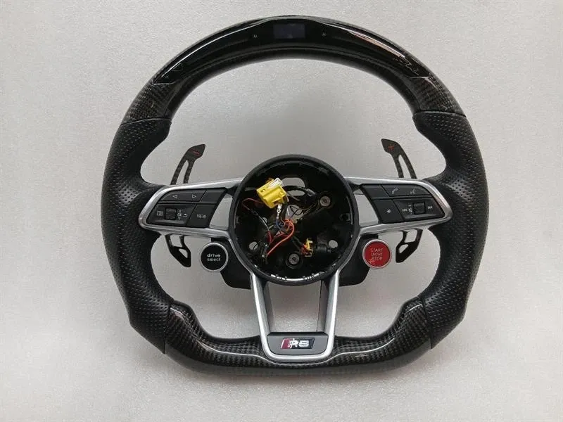 Audi R8 Type 42 5.2 V10 Steering Wheel 4S0880201C Carbon LED Steering Wheel 4S Conversion