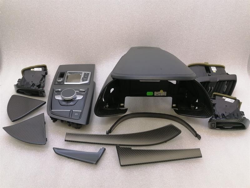 AUDI R8 4S PERFORMANCE VENEER SET MATTE CARBON 4S0858291A 33a RIGHT HAND DRIVE RHD