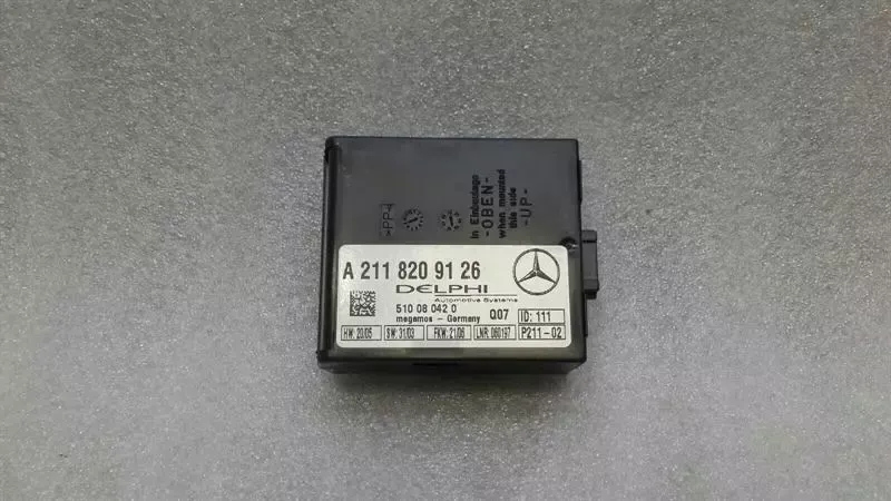 Module d'alarme Mercedes SL R230 A2118209126 Unité de commande Système d'alarme. — Livraison en Europe