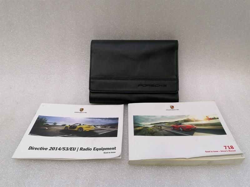 Porsche Cayman 718 Owners Drivers Manual — Europe Delivery