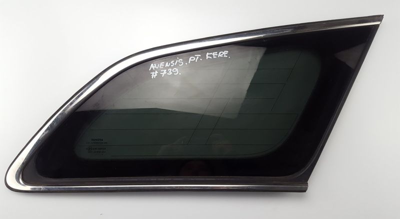 43R006723 DOT24 M101 AS3 6271005090 Chassis Side Window glass Rear Right TOYOTA AVENSIS (T270) (2009-2018) — Europe Delivery
