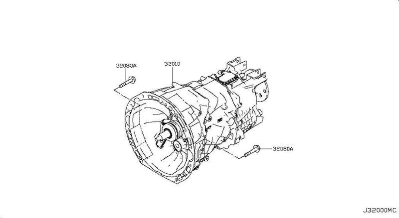 32010HG00A Gearbox INFINITI Q50 (V37) (2013-) — Europe Delivery