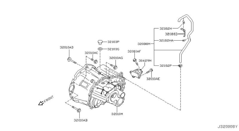 Boîte de vitesses manuelle à 6 rapports NISSAN X-TRAIL I (T30) (2001-2007) — Livraison en Europe