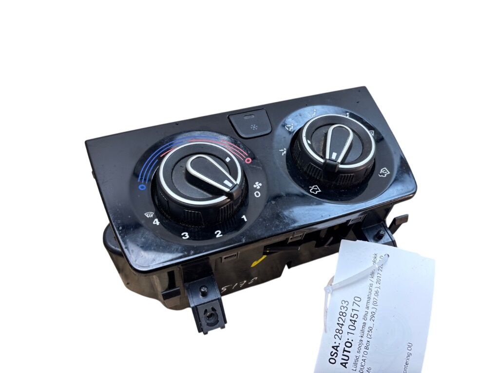 77367096 Heater control panel FIAT DUCATO III (250, 290) (2006-)