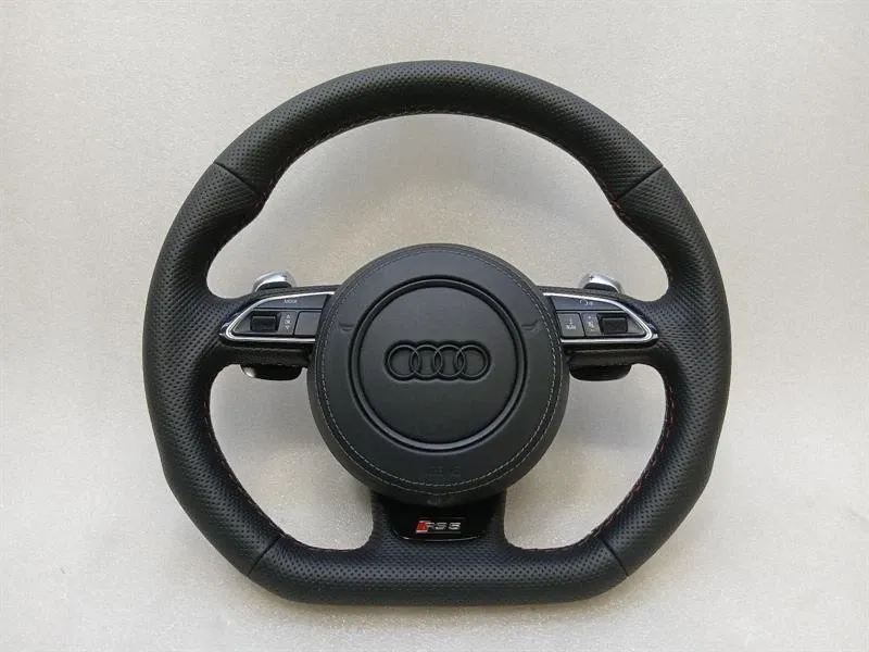 Руль Audi RS5 8T RS4 A5 A4 B8, кожаный, 8T0419091J, кожаный, черный.