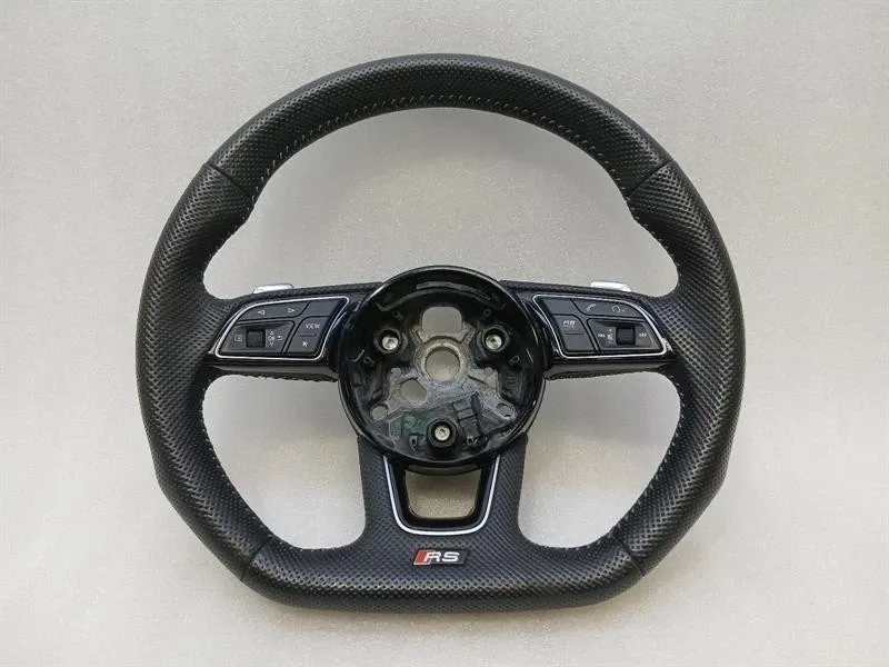 Руль Audi RS5 F5 8W6 B9 15-24 8W0419091FE, кожаный, черный