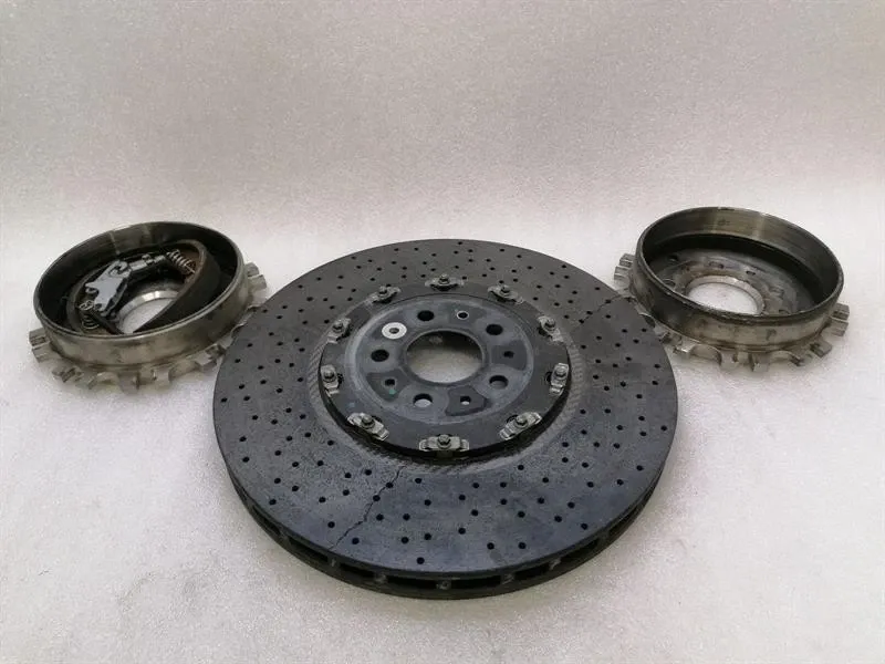 Ferrari 599 GTB F141 Brake Disc Hubs x3 Front 225853 CCM Front Brake Disc
