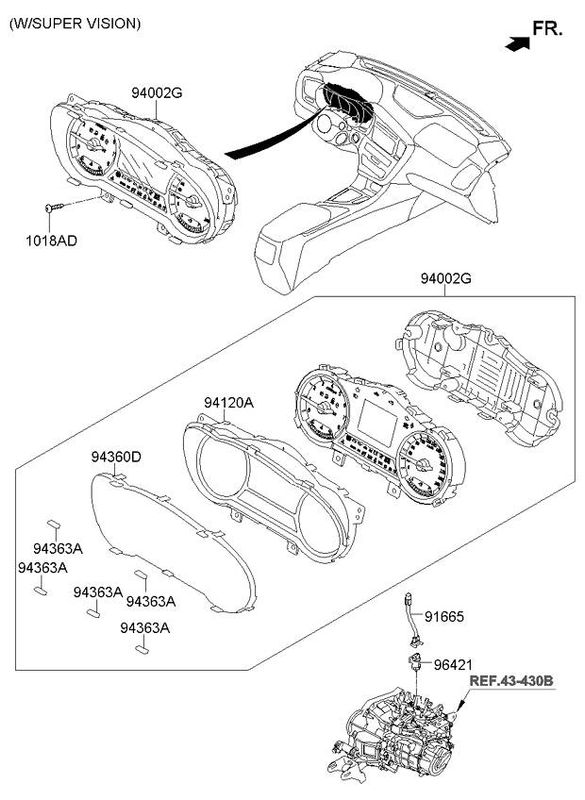 Instrument Cluster KIA OPTIMA III (TF) (2010-2015)