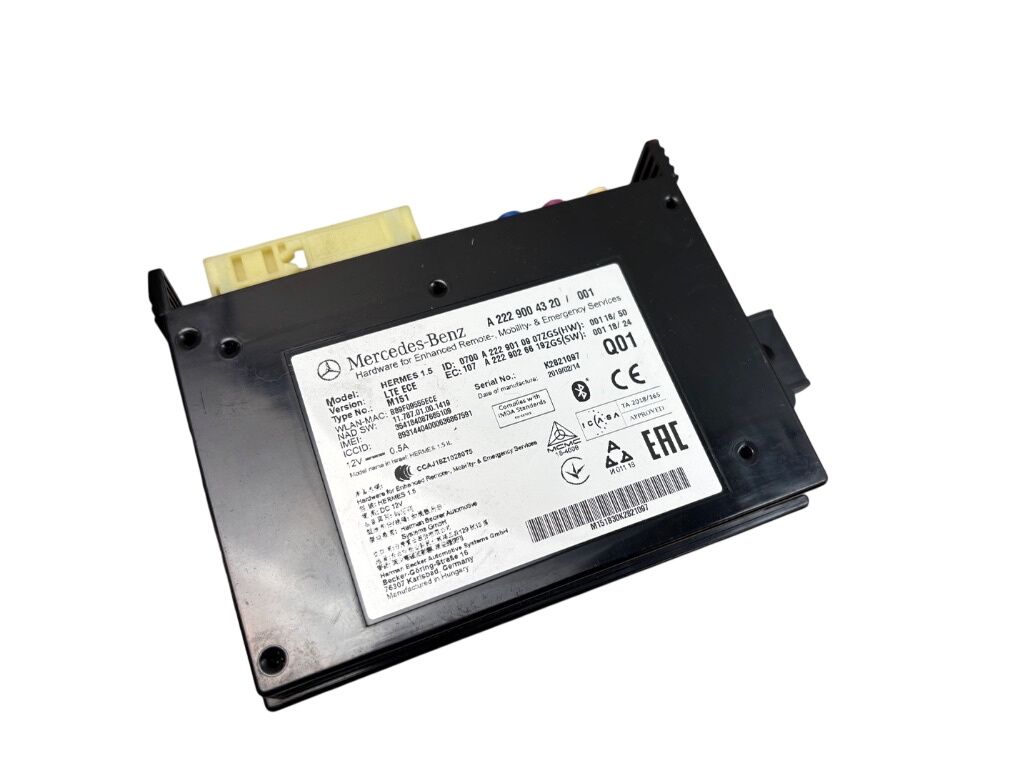 A2229007221 Tālruņa/Bluetooth vadības bloks MERCEDES-BENZ E-CLASS (W213) (2016-2023) — Piegāde Eiropā