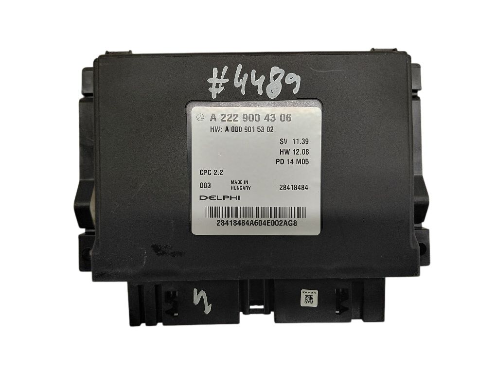 A2229004306 A0009015302 Gearbox Control Unit MERCEDES-BENZ S-CLASS (W222, X222) (2013-2020) — Europe Delivery
