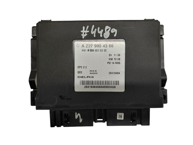 A2229004306 A0009015302 Gearbox Control Unit MERCEDES-BENZ S-CLASS (W222, X222) (2013-2020) — Europe Delivery