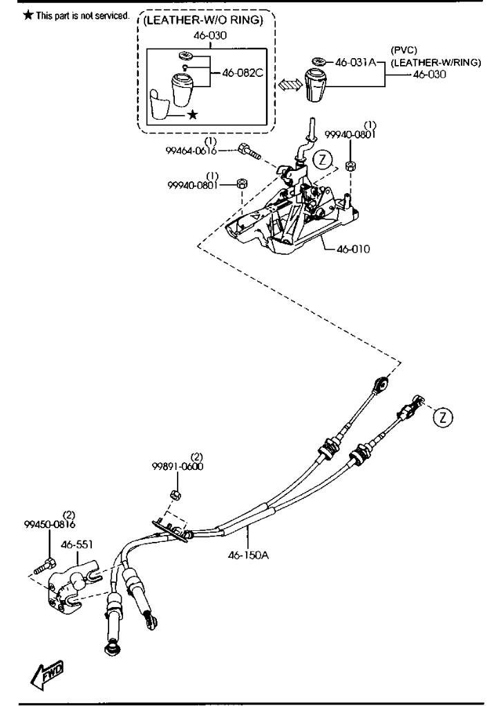 Gearshift Mechanism MAZDA 6 (GH) (2007-2012) — Europe Delivery