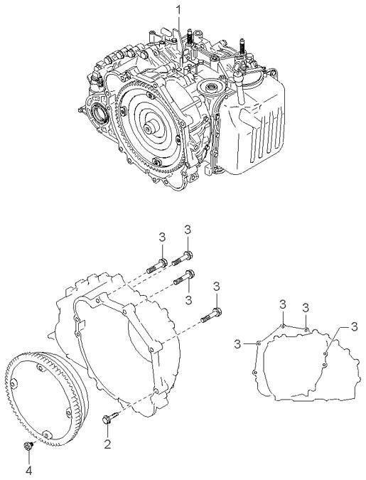 Q4KHD982909 Q4KHD Q4KHDP Q4KH Gearbox KIA OPIRUS (GH) (2003-2012) — Europe Delivery