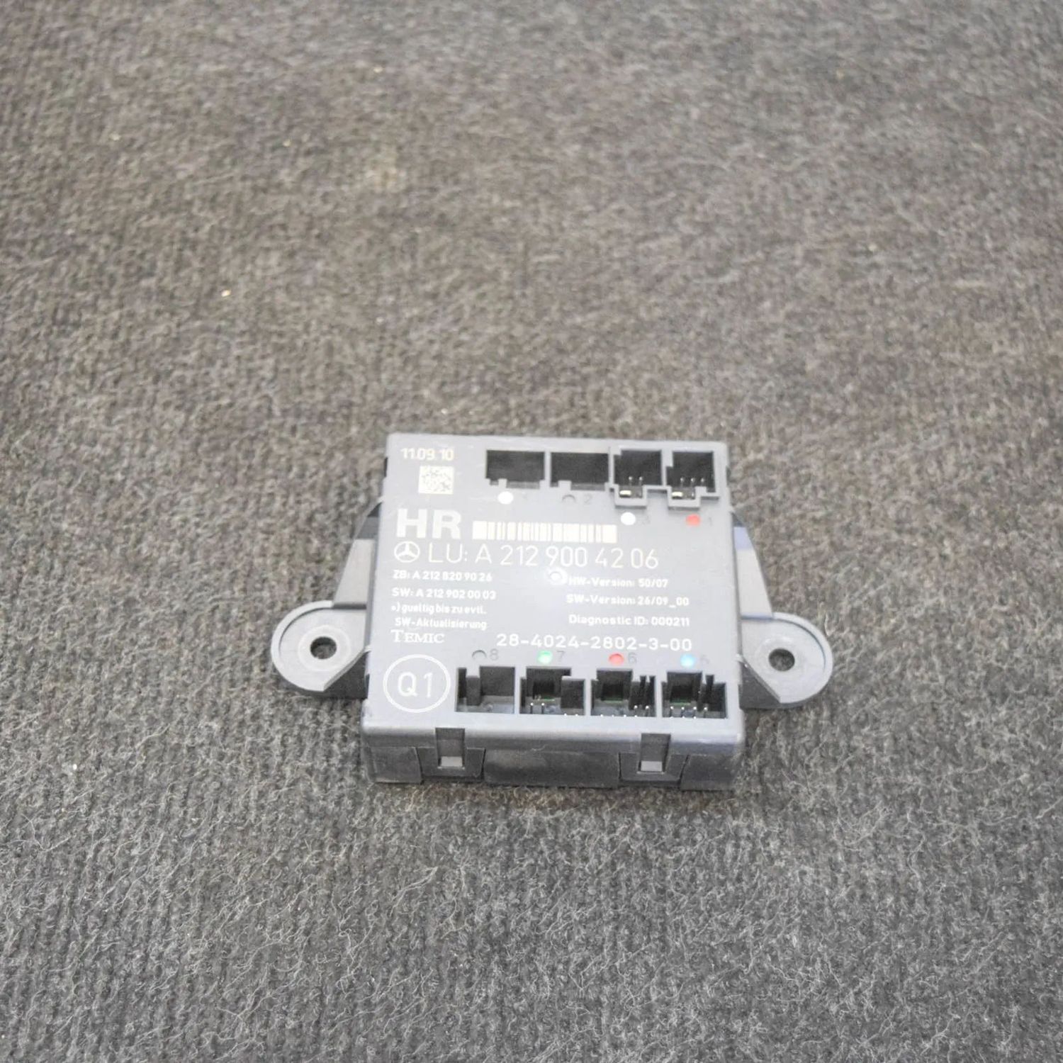 A2129004206, A2129020003, A2128209026 Rear Right Door Control Unit MERCEDES-BENZ E-CLASS (W212) (2008-2016) — Europe Delivery