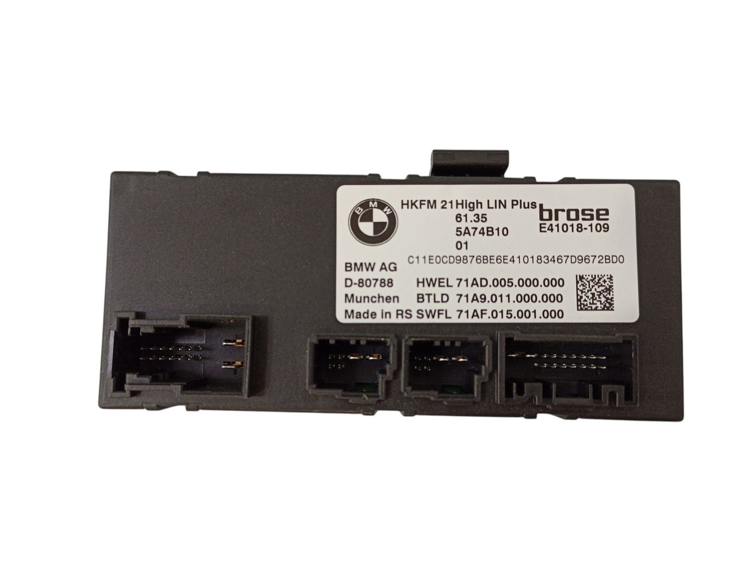 BMW X7 Tailgate/trunk control unit/module OEM 61355A74B10 — Europe Delivery