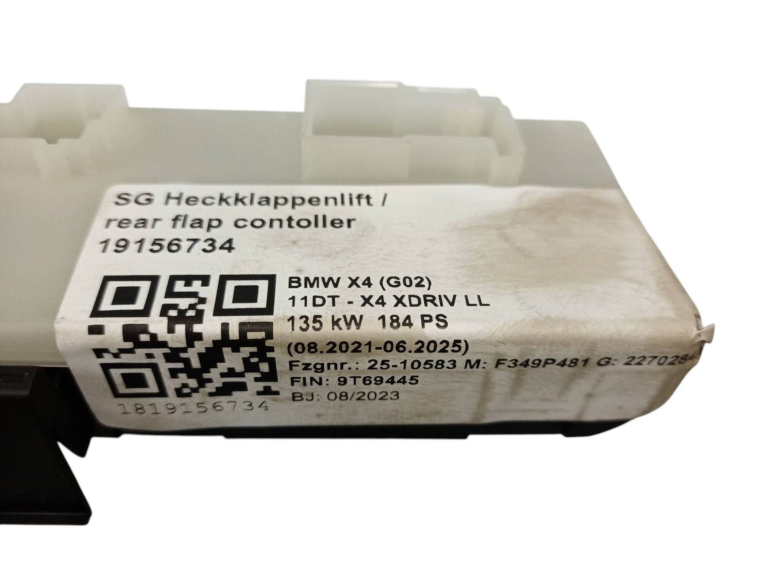 BMW 3 SERIES Tailgate/trunk control unit/module OEM 5A19DB2 — Europe Delivery
