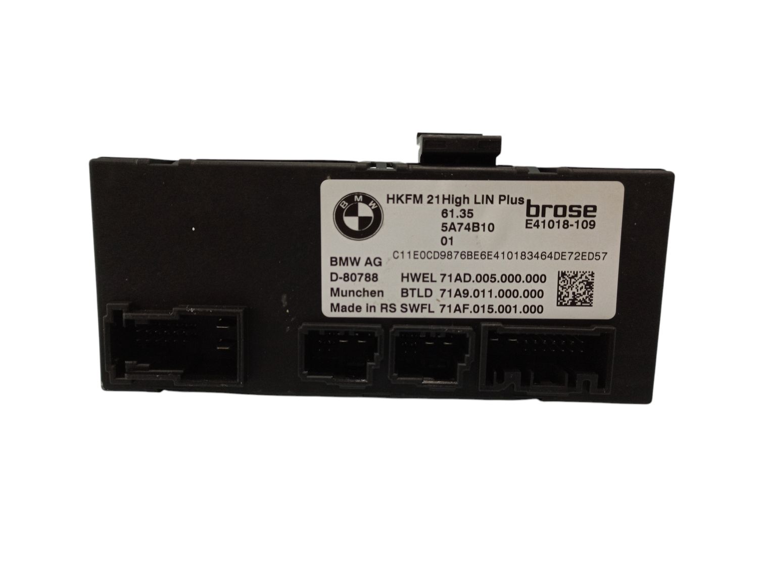 BMW X7 Tailgate/trunk control unit/module OEM 61355A74B10 — Europe Delivery