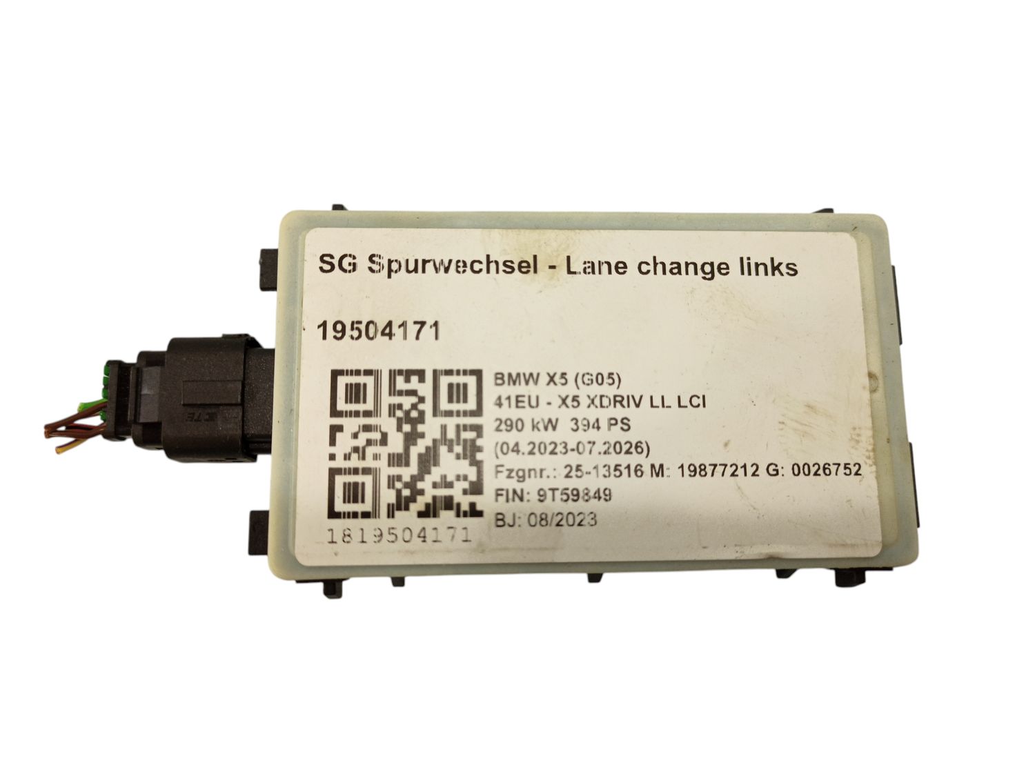 BMW X5 Blind spot module OEM 66325A4DAA4 — Europe Delivery