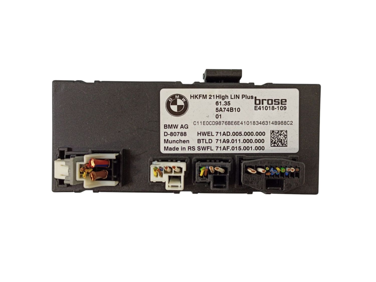BMW X5 Tailgate/trunk control unit/module OEM 61355A74B10 — Europe Delivery