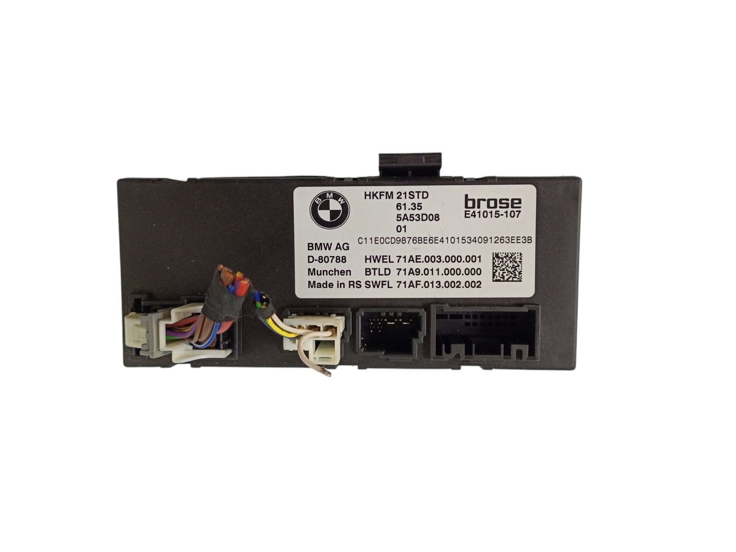 BMW X1 Tailgate/trunk control unit/module OEM 61355A53D08 — Europe Delivery
