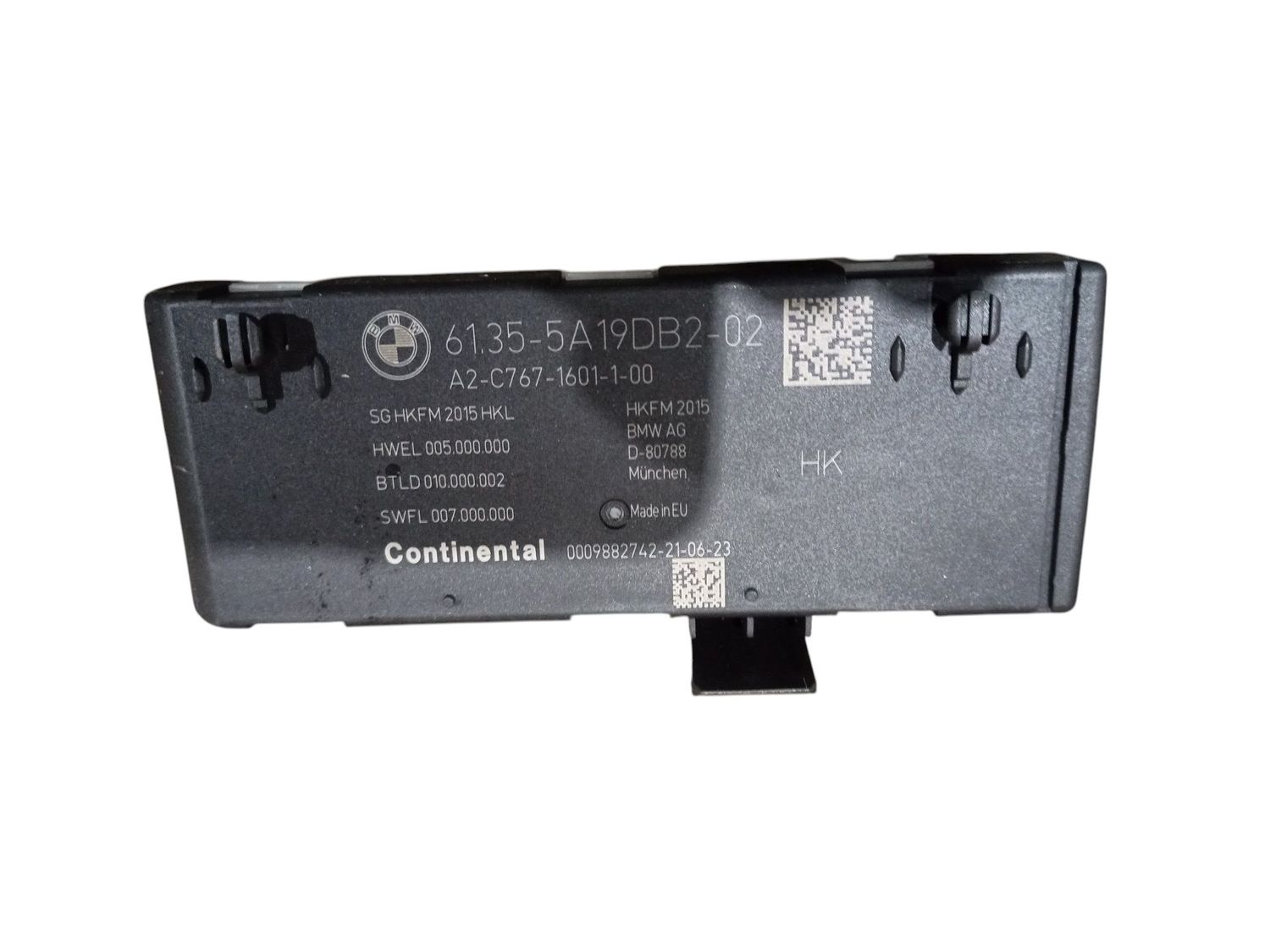 BMW 3 SERIES Tailgate/trunk control unit/module OEM 5A19DB2 — Europe Delivery