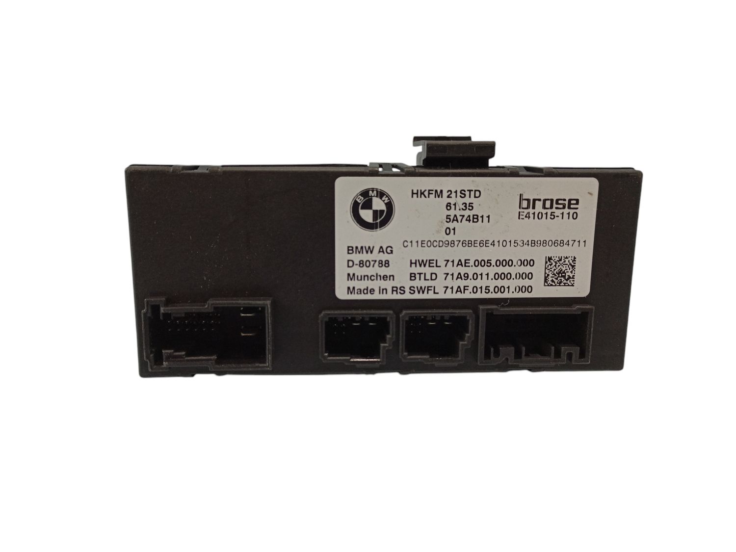 BMW X6 Tailgate/trunk control unit/module OEM 61355A74B11 — Europe Delivery
