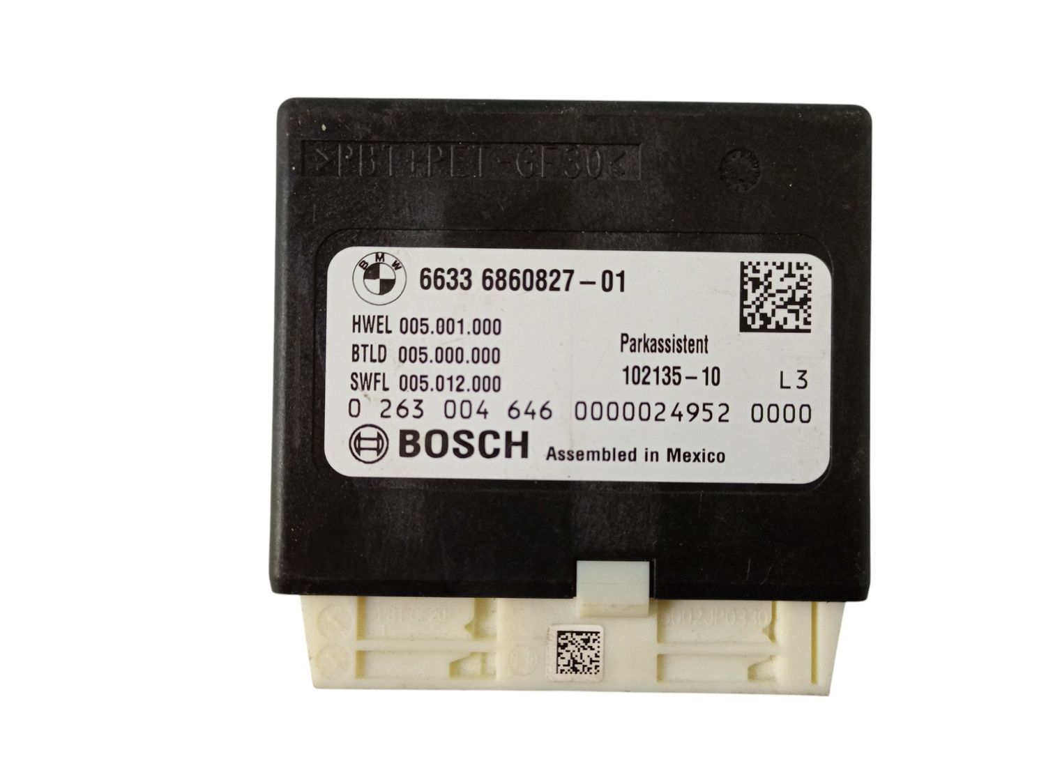 BMW 4 SERIES Parking PDC control unit/module OEM 66336851821 — Europe Delivery