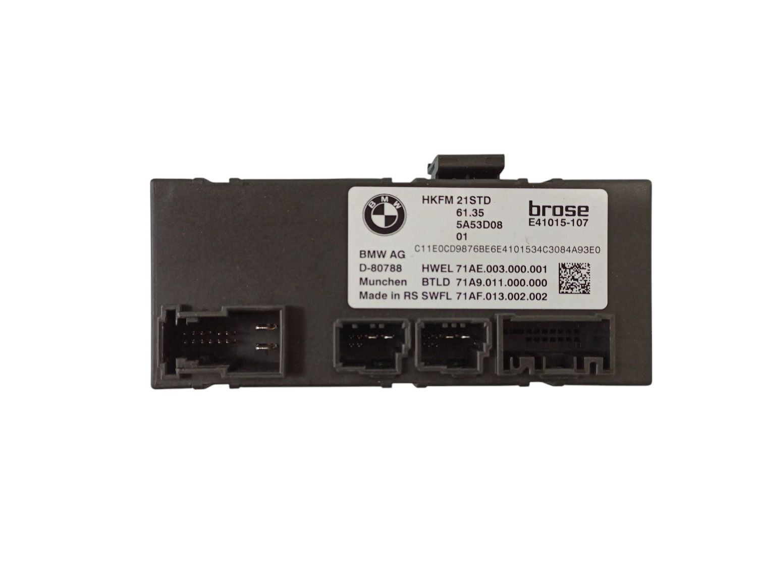 BMW X1 Tailgate/trunk control unit/module OEM 61355A53D08 — Europe Delivery