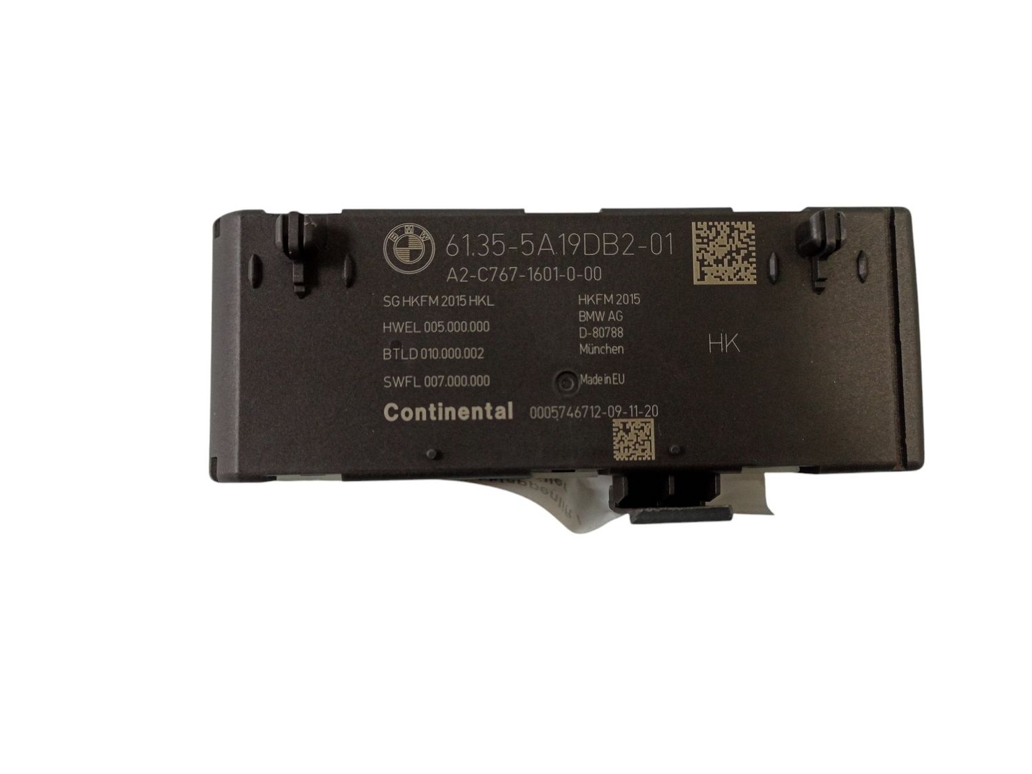 BMW 3 SERIES Tailgate/trunk control unit/module OEM 61355A19DB2 — Europe Delivery