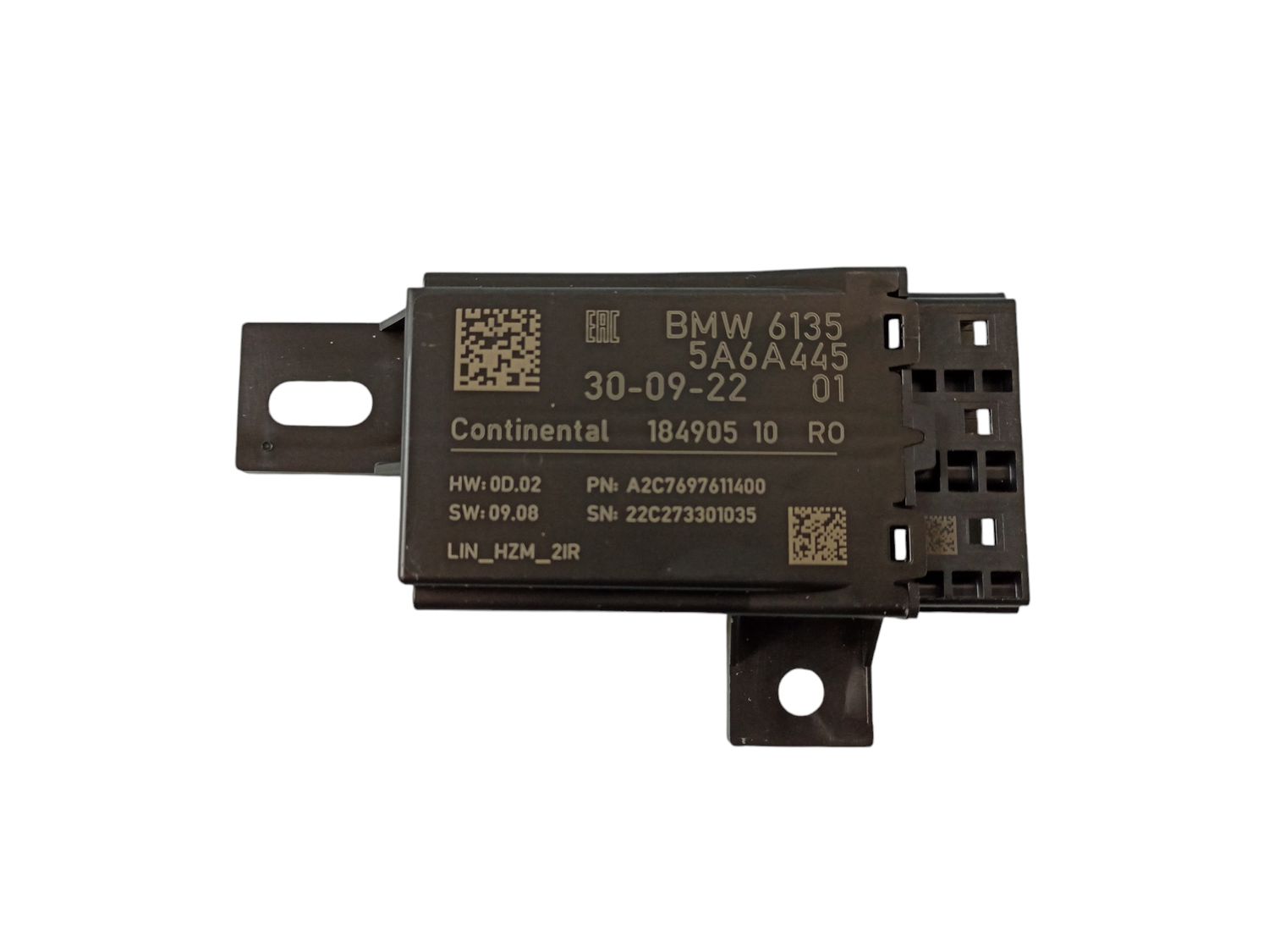 BMW 7' G70, XM G09 Seat Control Module OEM 61355A6A445 — Europe Delivery