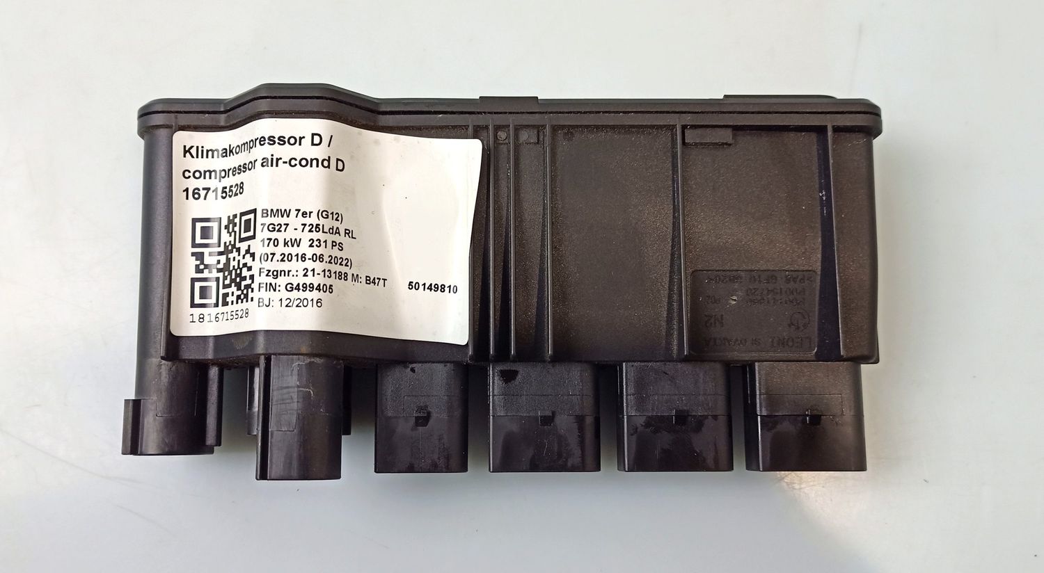 BMW X3 Other control units/modules OEM 12638583091 — Europe Delivery