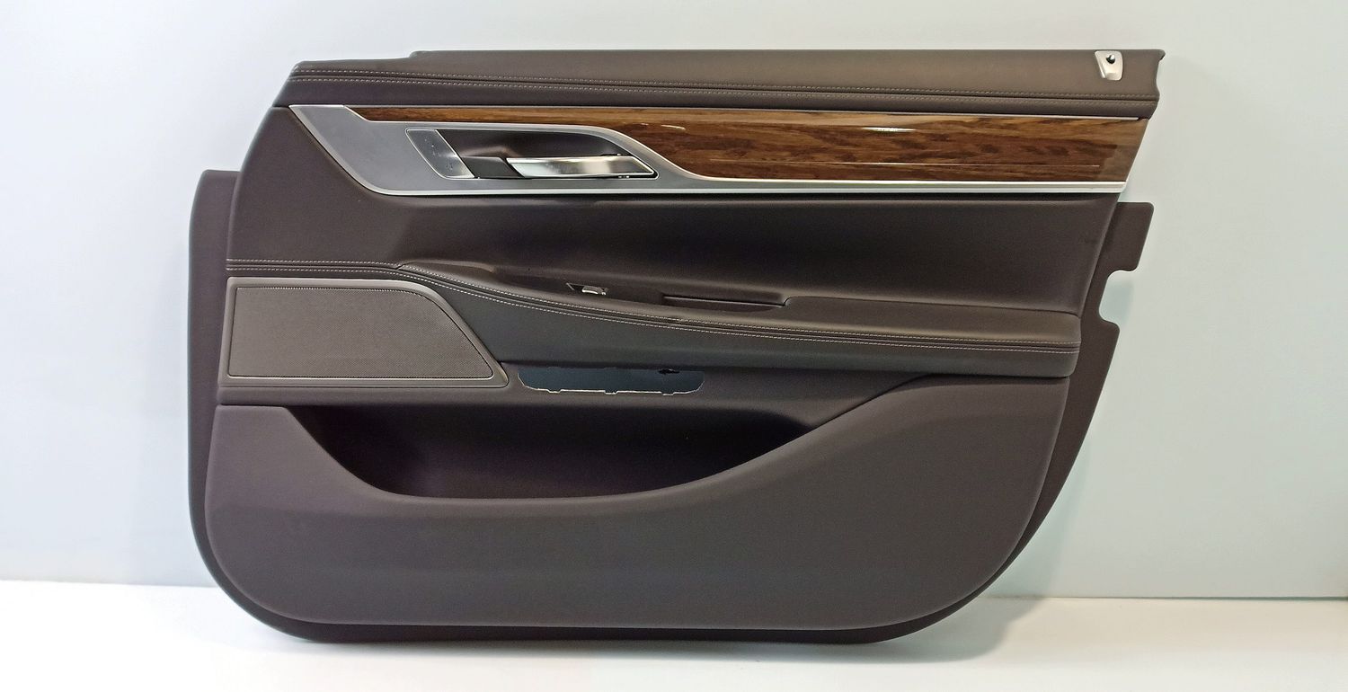 BMW 7 SERIES Front door card panel trim OEM 51417448518 — Europe Delivery