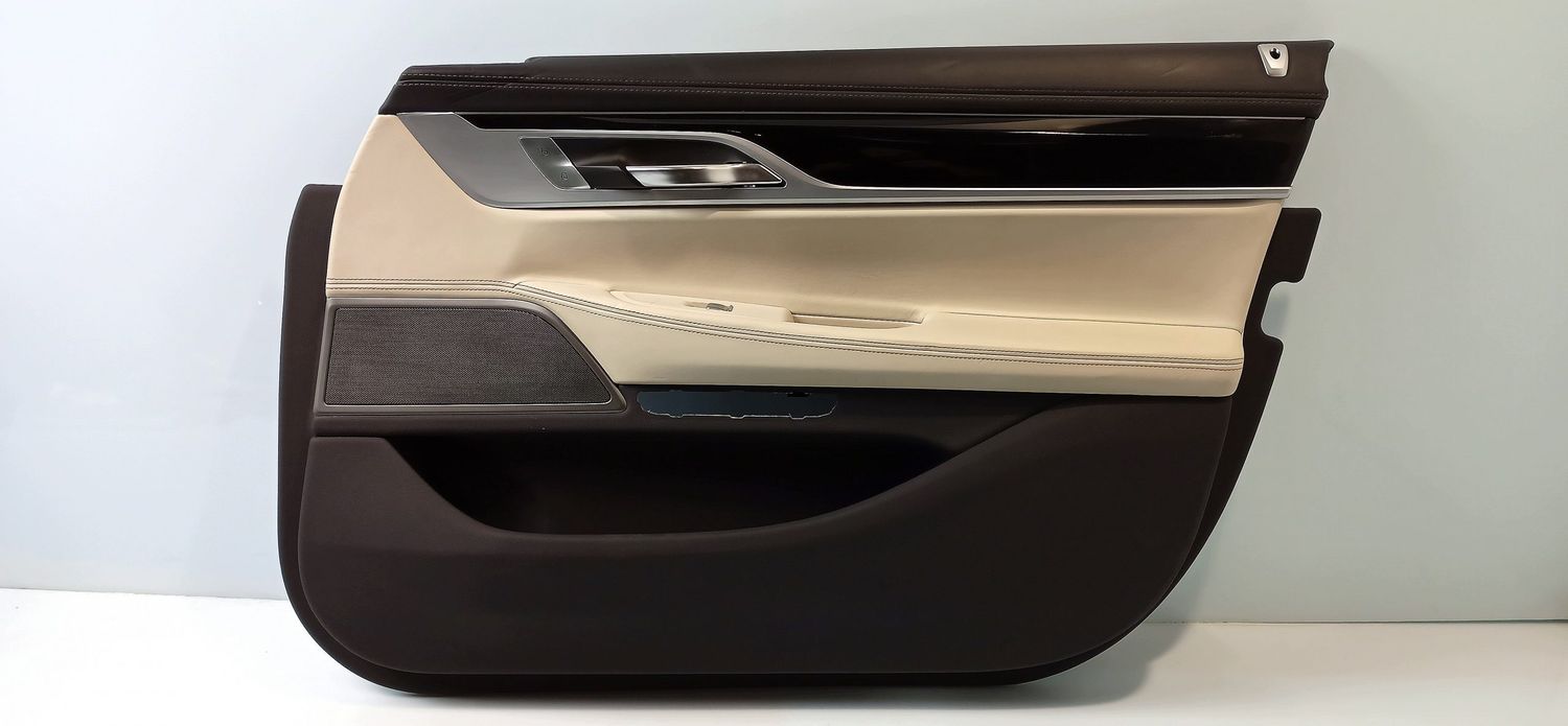 BMW 7 SERIES Front door card panel trim OEM 51417448510 — Europe Delivery