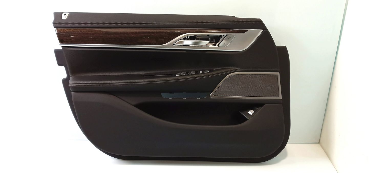 BMW 7 SERIES Front door card panel trim OEM 51417448475 — Europe Delivery