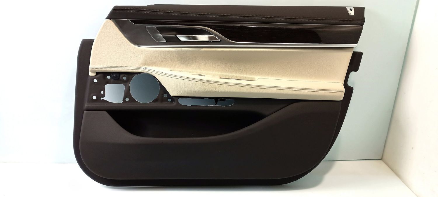 BMW 7 SERIES Front door card panel trim OEM 51417448470 — Europe Delivery
