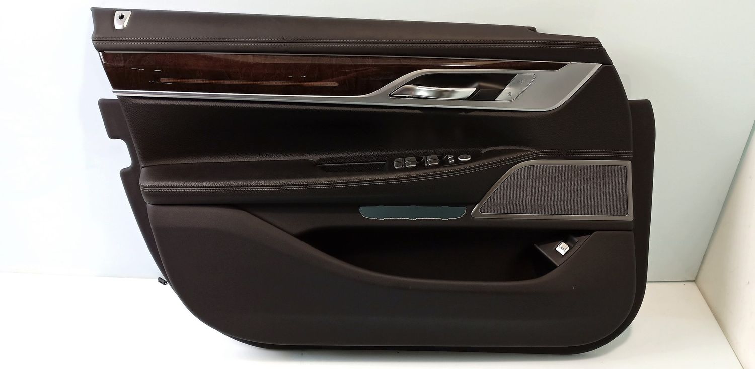 BMW 7 SERIES Front door card panel trim OEM 51417448485 — Europe Delivery