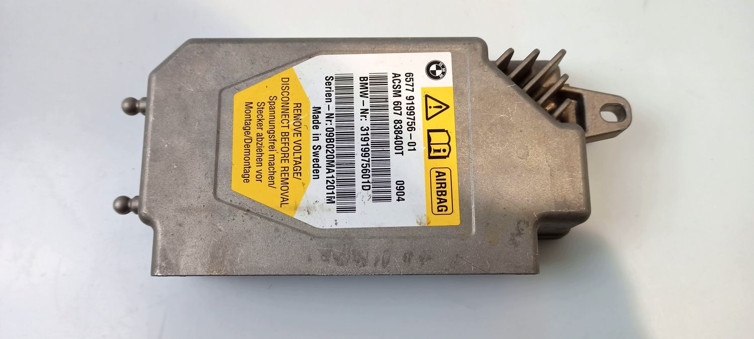BMW 7 SERIES Airbag control unit/module OEM 65779199756 — Europe Delivery