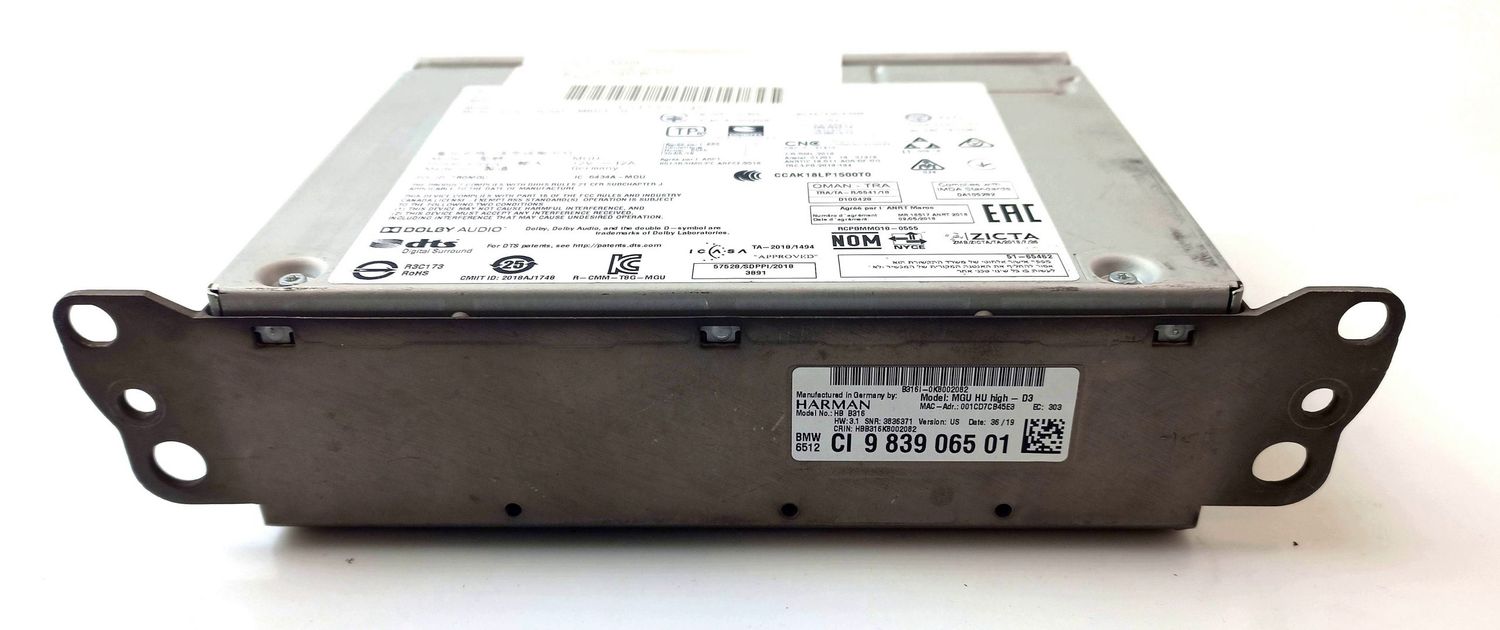 BMW 5 SERIES GPS navigation control unit/module OEM 65129839065 — Europe Delivery