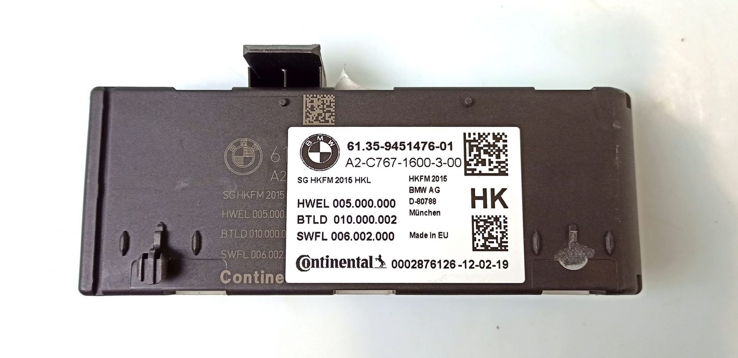 BMW 8 SERIES Tailgate/trunk control unit/module OEM 61359451476 — Europe Delivery